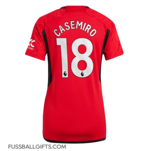Manchester United Casemiro #18 Fußballbekleidung Heimtrikot Damen 2023-24 Kurzarm